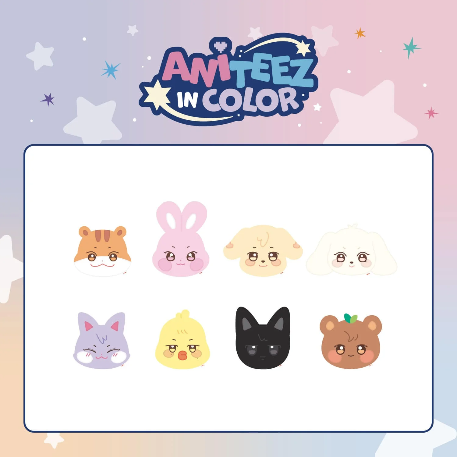 ATEEZ - ANITEEZ IN COLOR POP UP OFFICIAL MD ANITEEZ PLUSH CUSHION