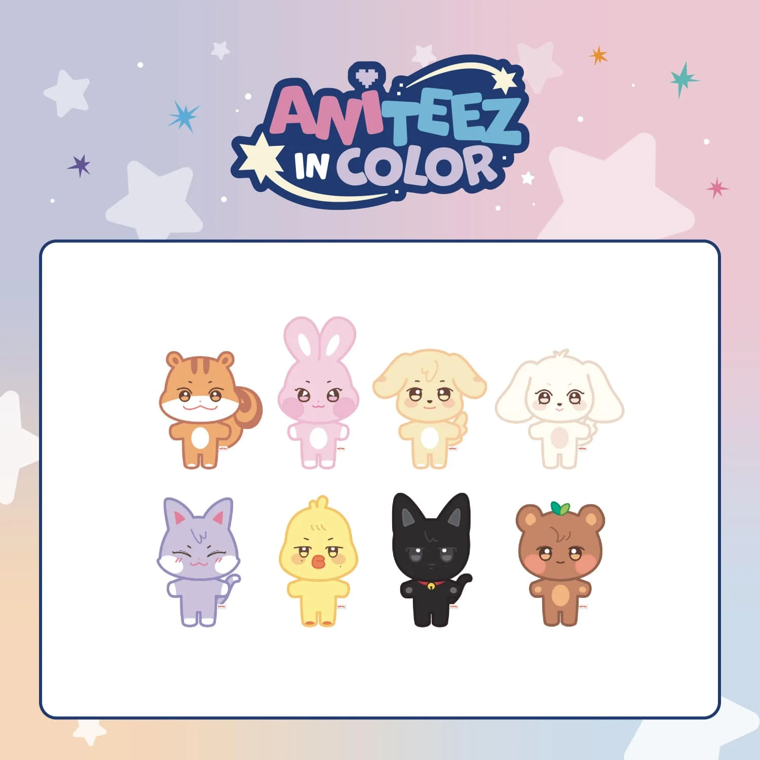 ATEEZ - ANITEEZ IN COLOR POP UP OFFICIAL MD ANITEEZ PLUSH DOLL