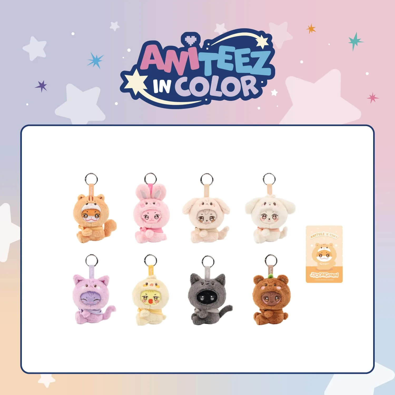 ATEEZ - ANITEEZ IN COLOR POP UP OFFICIAL MD ANITEEZ X TINY PLUSH KEYRING