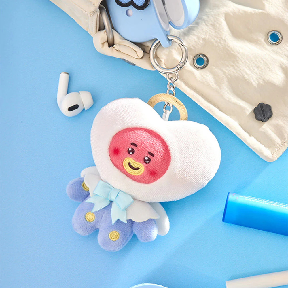 BT21 - ANGEL & VILLAIN ANGEL PLUSH KEYRING - Image 3