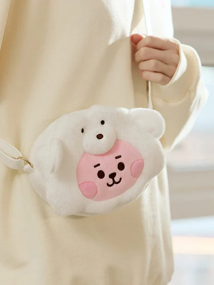 BT21 - BABY FLUFFY FACE DOLL CROSS BAG - Image 2