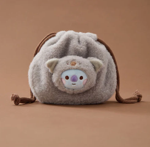 BT21 - BABY MORE FLUFFY FACE DOLL STRING POUCH - Image 2