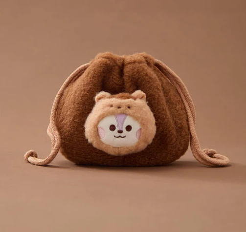 BT21 - BABY MORE FLUFFY FACE DOLL STRING POUCH - Image 4