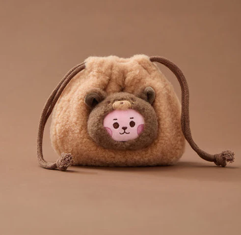 BT21 - BABY MORE FLUFFY FACE DOLL STRING POUCH - Image 5