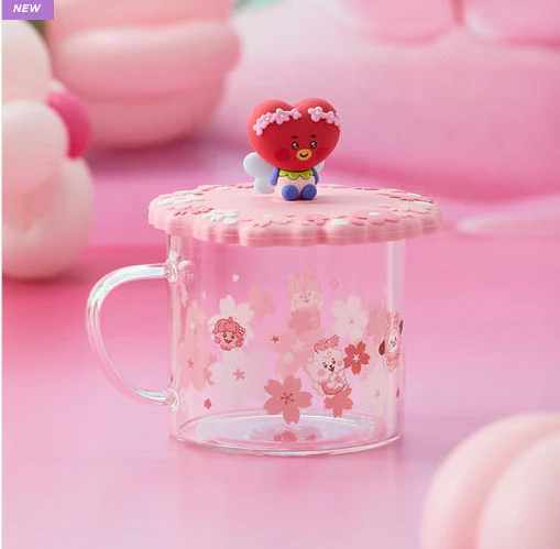 BT21 - BABY SPRING FAIRY GLASS CUP & LID(340ml) - Image 3