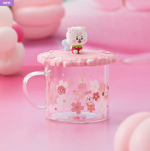BT21 - BABY SPRING FAIRY GLASS CUP & LID(340ml) - Image 7