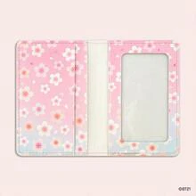 BT21 - CHERRY BLOSSOM LEATHER PATCH CARD CASE TATA - Image 3