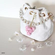 BT21 - CHERRY BLOSSOM LEATHER PATCH FIGURE KEYRING KOYA - Image 3