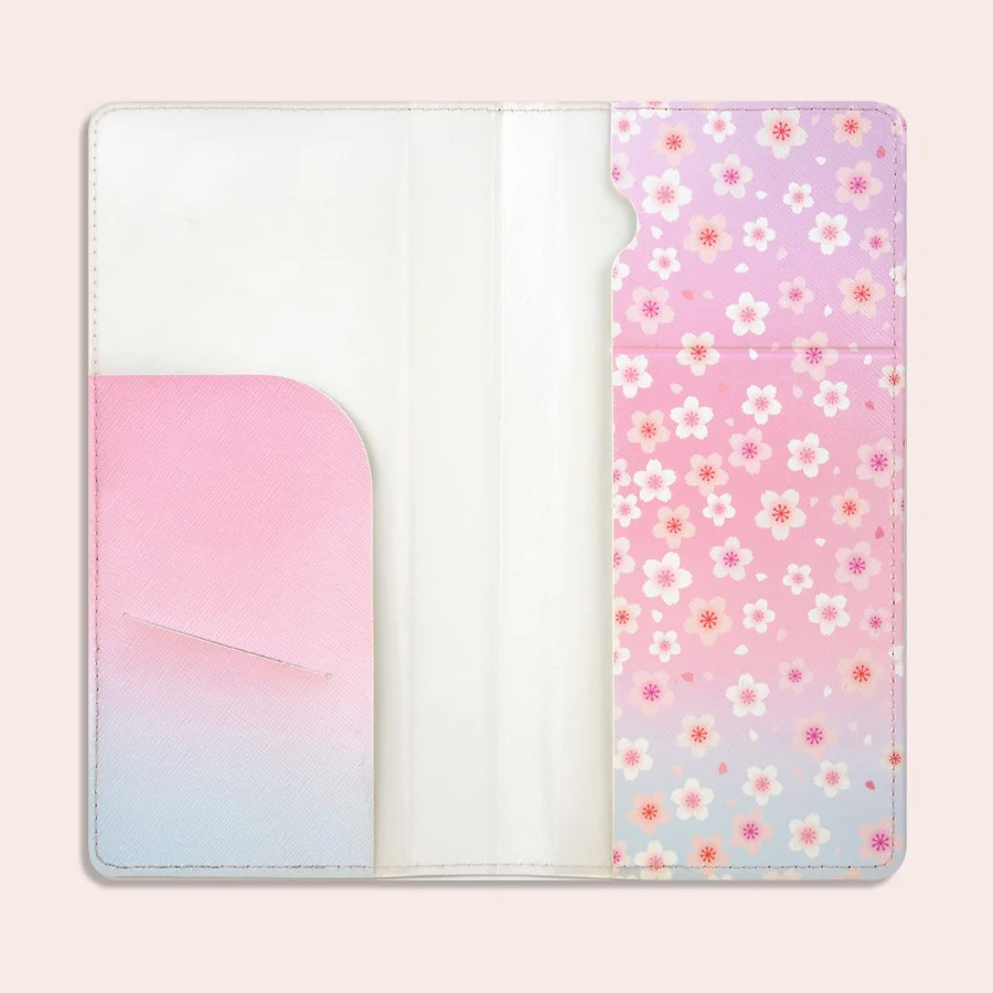 BT21 - CHERRY BLOSSOM LEATHER PATCH PASSPORT COVER L KOYA - Image 2