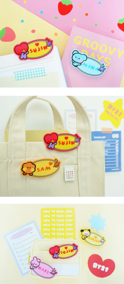 BT21 MININI ACRYLIC PIN BADGE STICKER - Image 2