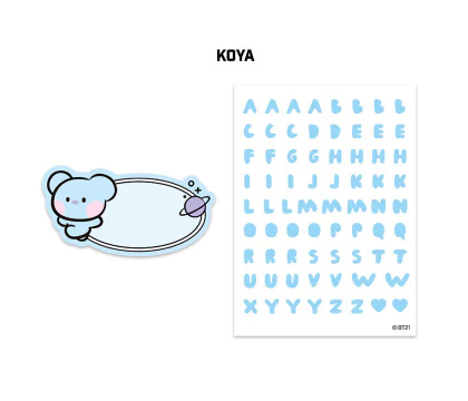BT21 MININI ACRYLIC PIN BADGE STICKER - Image 6