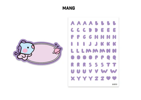 BT21 MININI ACRYLIC PIN BADGE STICKER - Image 7