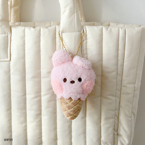 BT21 MININI ICE CREAM PLUSH KEYRING - Image 3