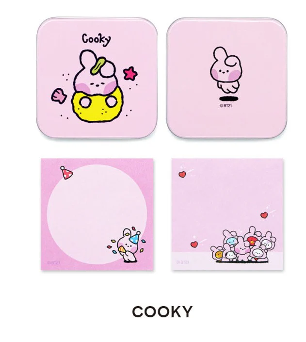 BT21 MININI TIN CASE MEMO PAD - Image 3