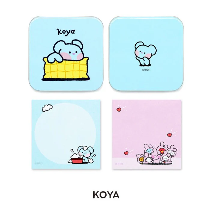 BT21 MININI TIN CASE MEMO PAD - Image 4
