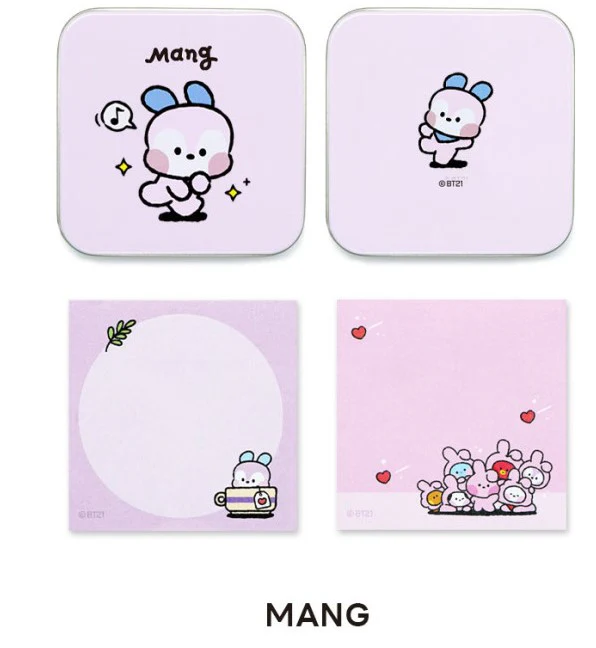 BT21 MININI TIN CASE MEMO PAD - Image 5