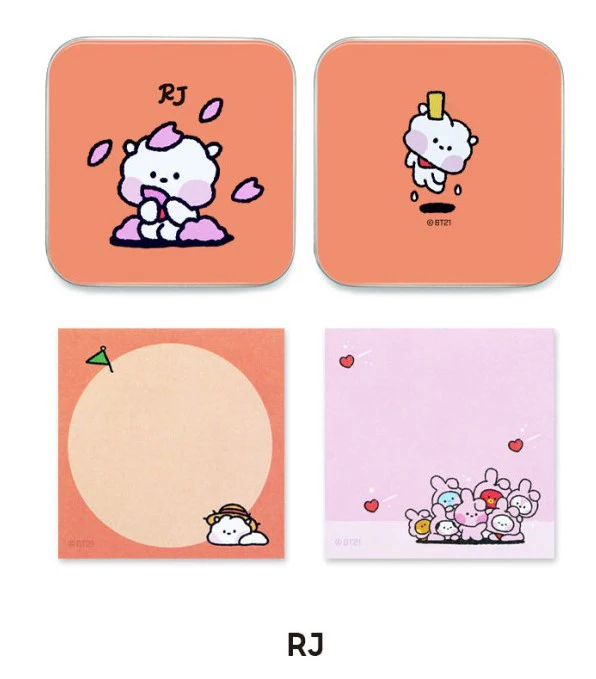 BT21 MININI TIN CASE MEMO PAD - Image 6