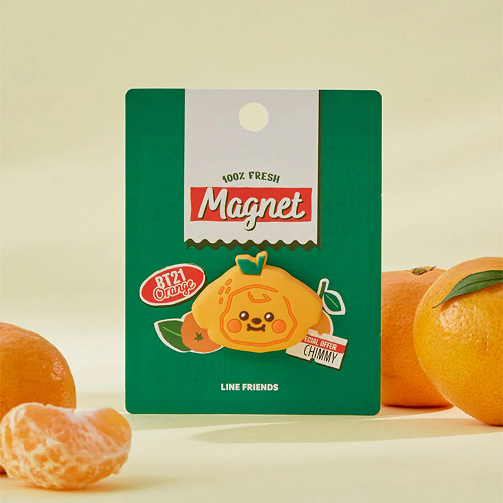 BT21 - ORANGE PARTY OFFICIAL MD BABY SILICON MAGNET - Image 4
