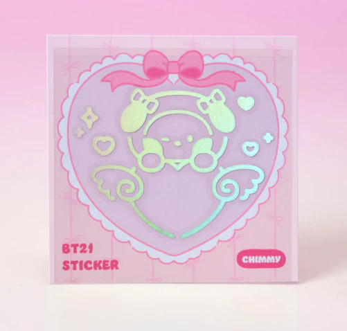 BT21 - RIBBONED U MININI HOLOGRAM MEDIUM STICKER (2EA) - Image 6