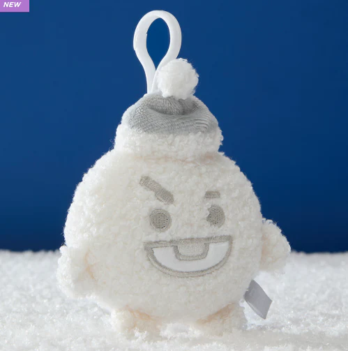 BT21 - SNOWMAN PLUSH KEYRING - Image 3