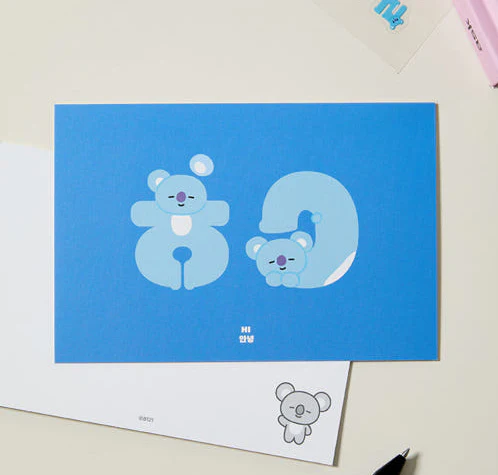 BT21 - SOUVENIR EDITION HANGEUL POSTCARD - Image 2