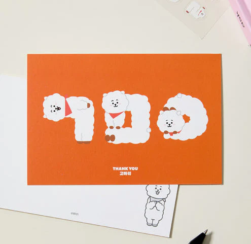 BT21 - SOUVENIR EDITION HANGEUL POSTCARD - Image 3