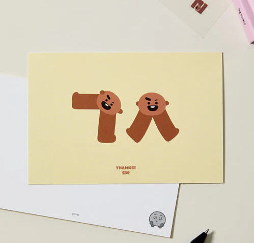 BT21 - SOUVENIR EDITION HANGEUL POSTCARD - Image 4