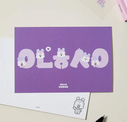 BT21 - SOUVENIR EDITION HANGEUL POSTCARD - Image 5