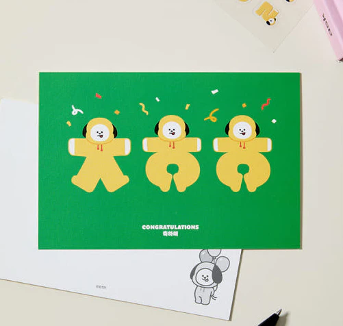 BT21 - SOUVENIR EDITION HANGEUL POSTCARD - Image 6