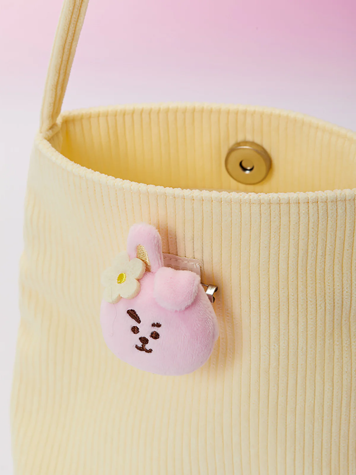 BT21 - SPRING DAYS MINI CORDUROY CROSSBODY BAG COOKY - Image 3