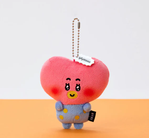 BT21 - TODAY'S FACE HEARTBEAT PLUSH KEYRING - Image 3