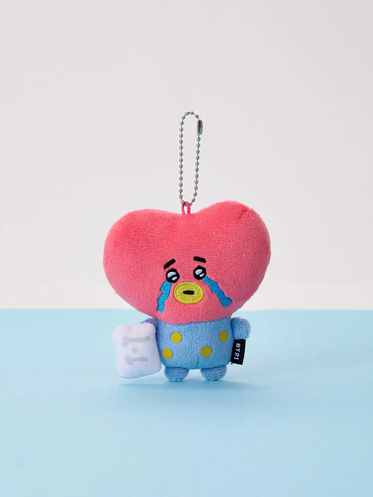 BT21 - TODAY'S FACE TEARDROP PLUSH KEYRING - Image 3