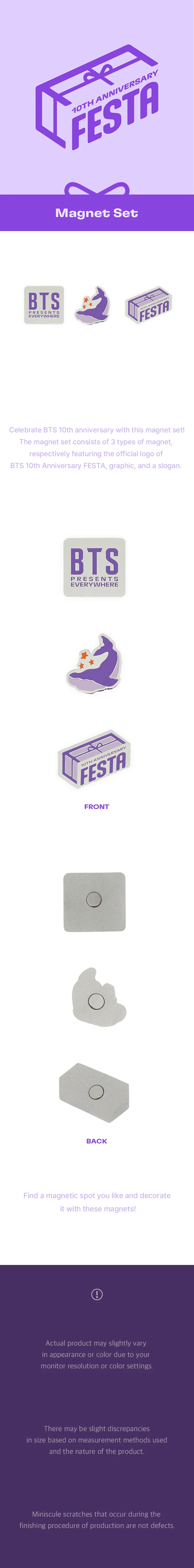 BTS - 10TH ANNIVERSARY FESTA OFFICIAL MD - Image 21