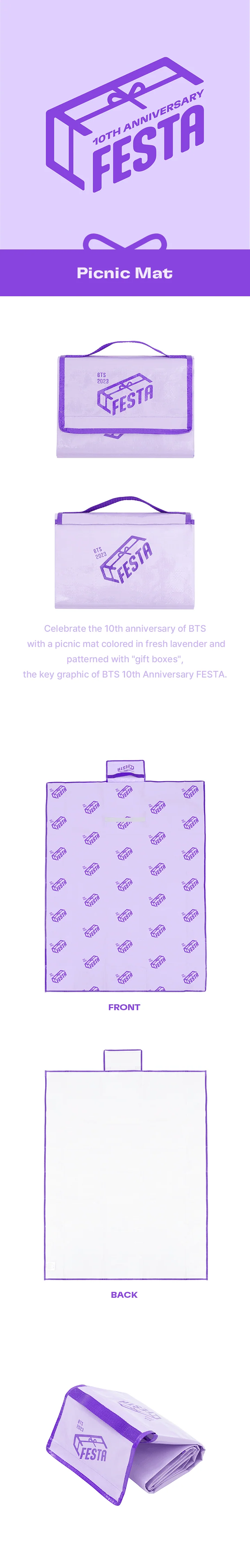 BTS - 10TH ANNIVERSARY FESTA OFFICIAL MD - Image 3