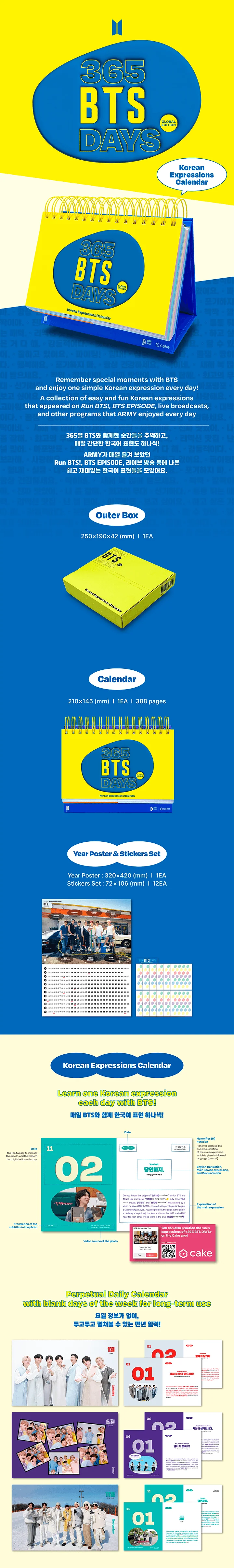 BTS - 365 BTS DAYS KOREAN EXPRESSIONS CALENDAR - Image 2