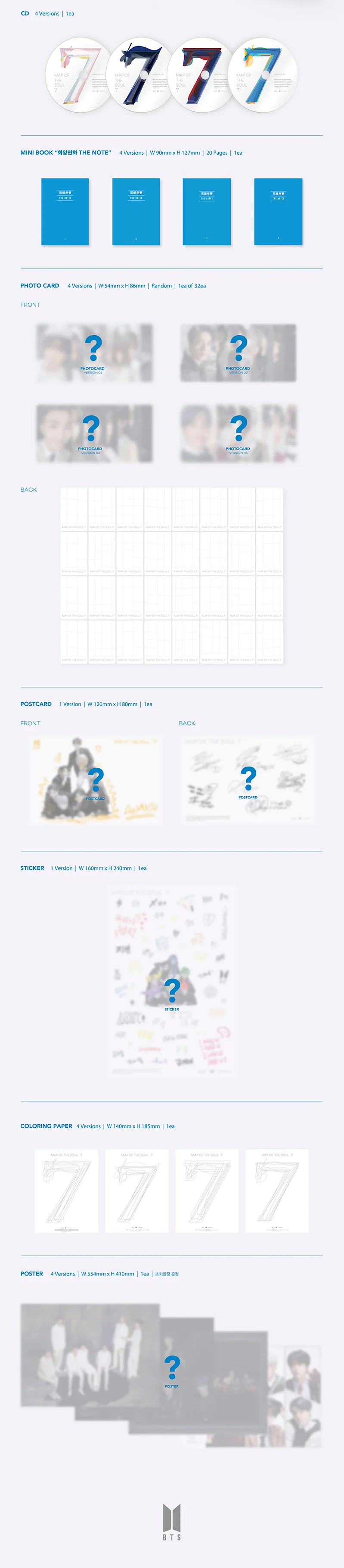 BTS - 4TH FULL ALBUM MAP OF THE SOUL 7 - Image 3