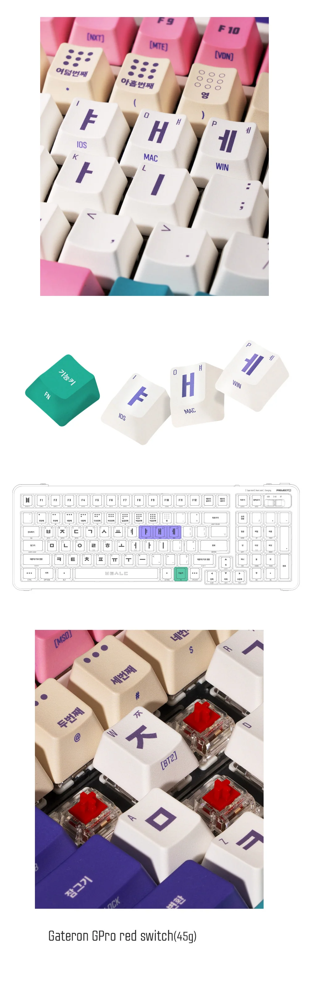 BTS HANGUL EDITION KEYBOARD - Image 4