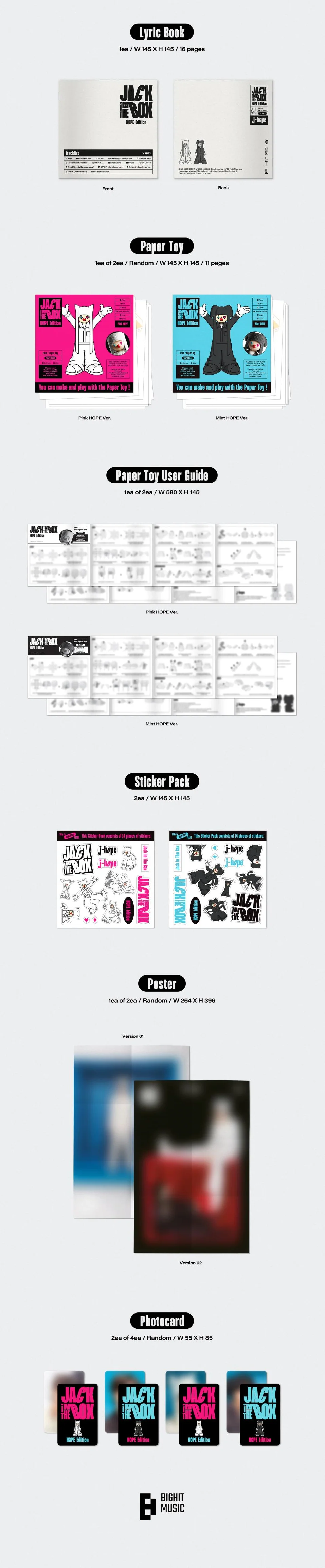 BTS J-HOPE - JACK IN THE BOX 1ST SINGLE ALBUM HOPE EDITION NO P.O.B VER. - Image 3