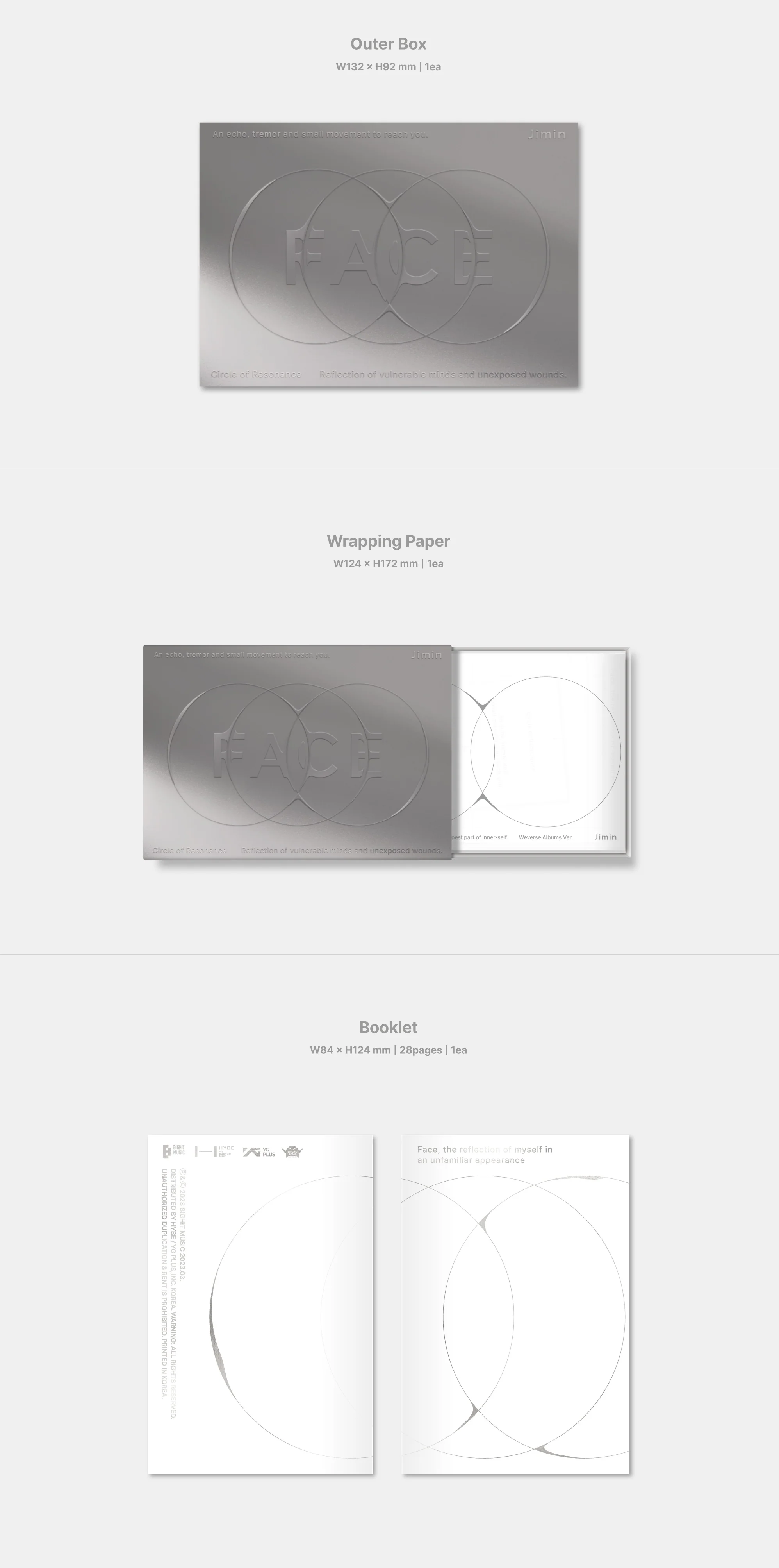 BTS JIMIN - FACE 1ST SOLO ALBUM WEVERSE ALBUM VER. - Image 3