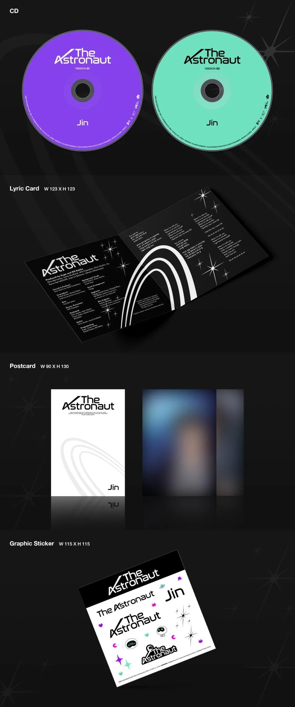 BTS JIN - THE ASTRONAUT 1ST SINGLE ALBUM STANDARD VER. - Image 6