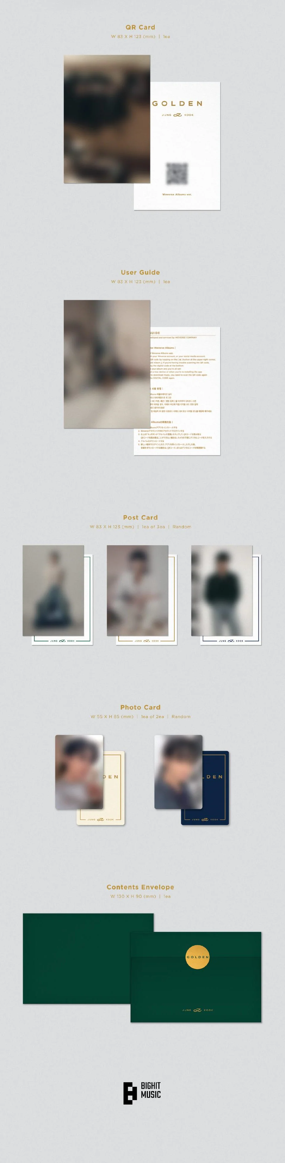 BTS JUNGKOOK - GOLDEN 1ST SOLO ALBUM WEVERSE ALBUMS VER. - Image 3