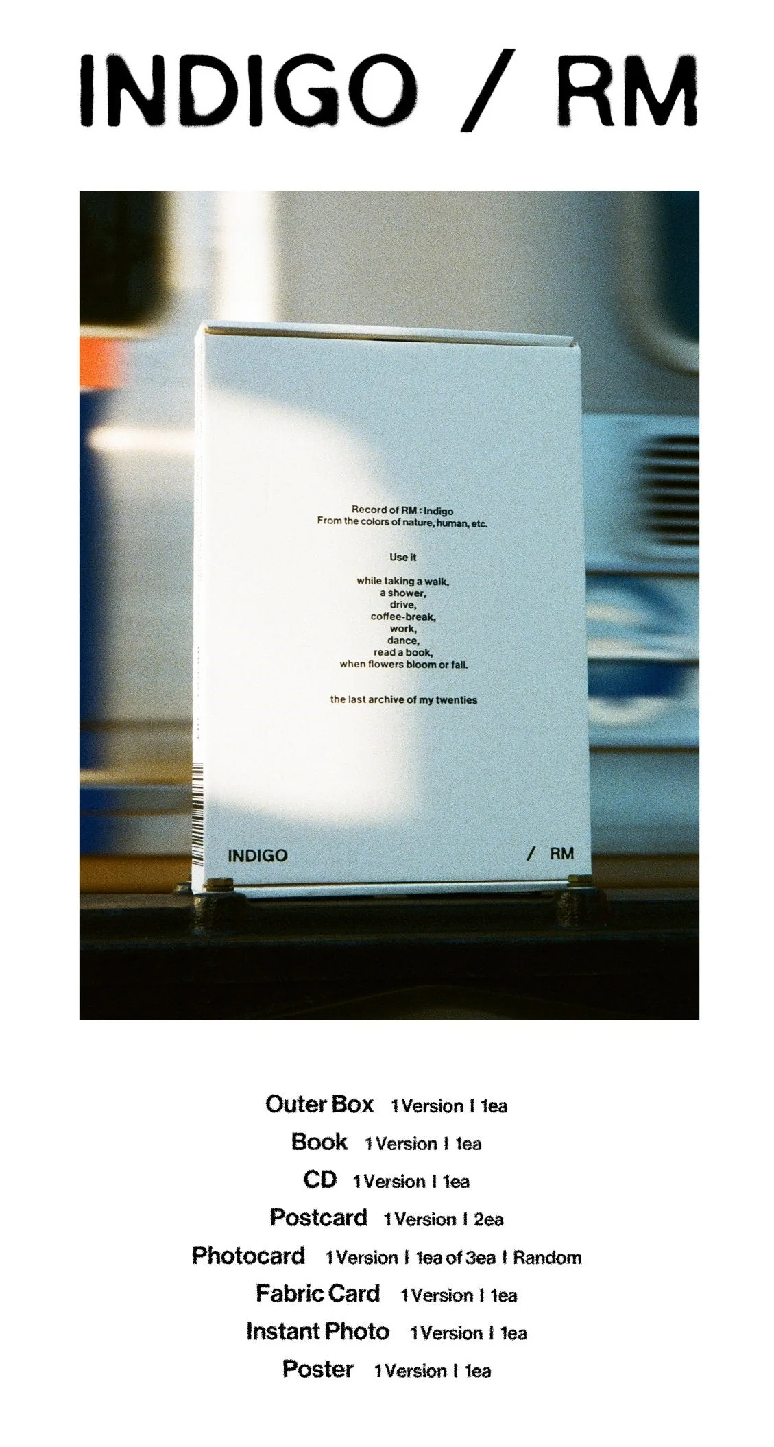 BTS RM - INDIGO 1ST SOLO ALBUM - Image 4