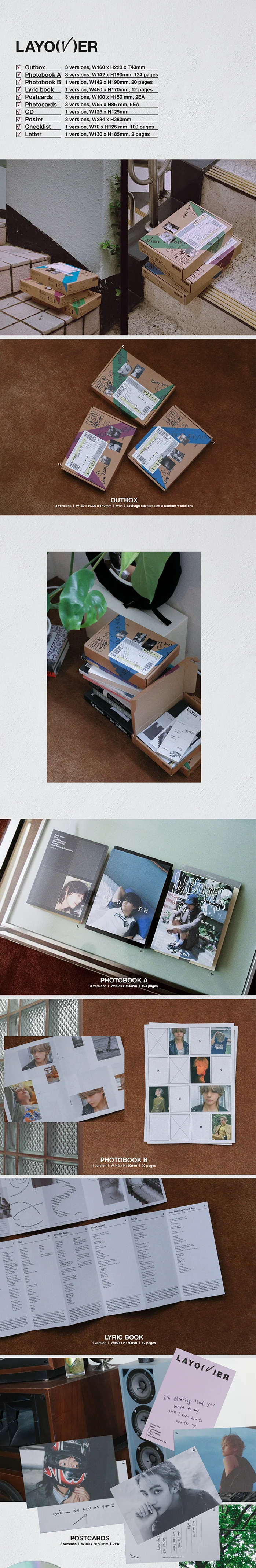 BTS V - LAYOVER 1ST SOLO ALBUM - Image 2