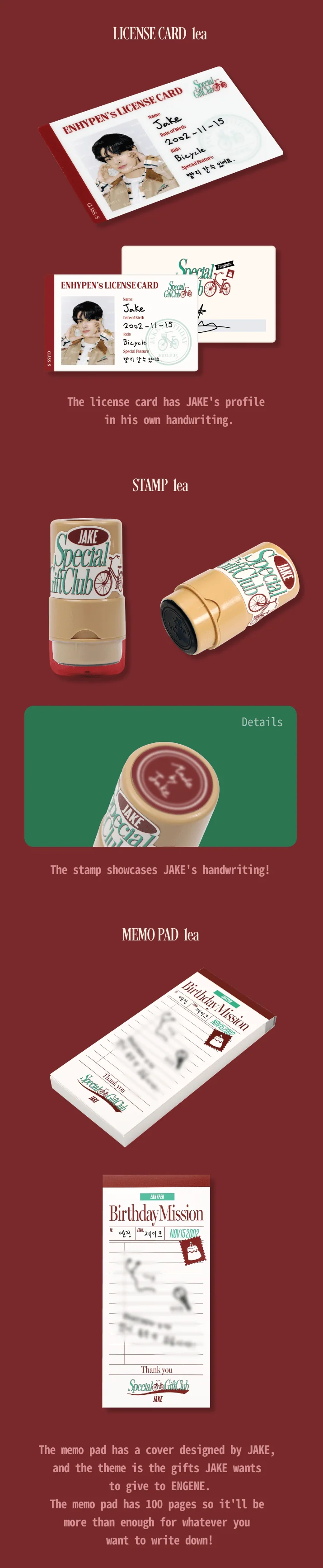 ENHYPEN - SPECIAL GIFT CLUB JAKE OFFICIAL MD - Image 4