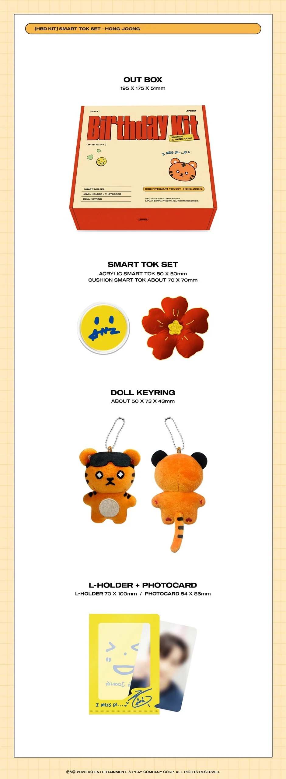 HONG JOONG - HBD KIT SMART TOK SET OFFICIAL MD - Image 2