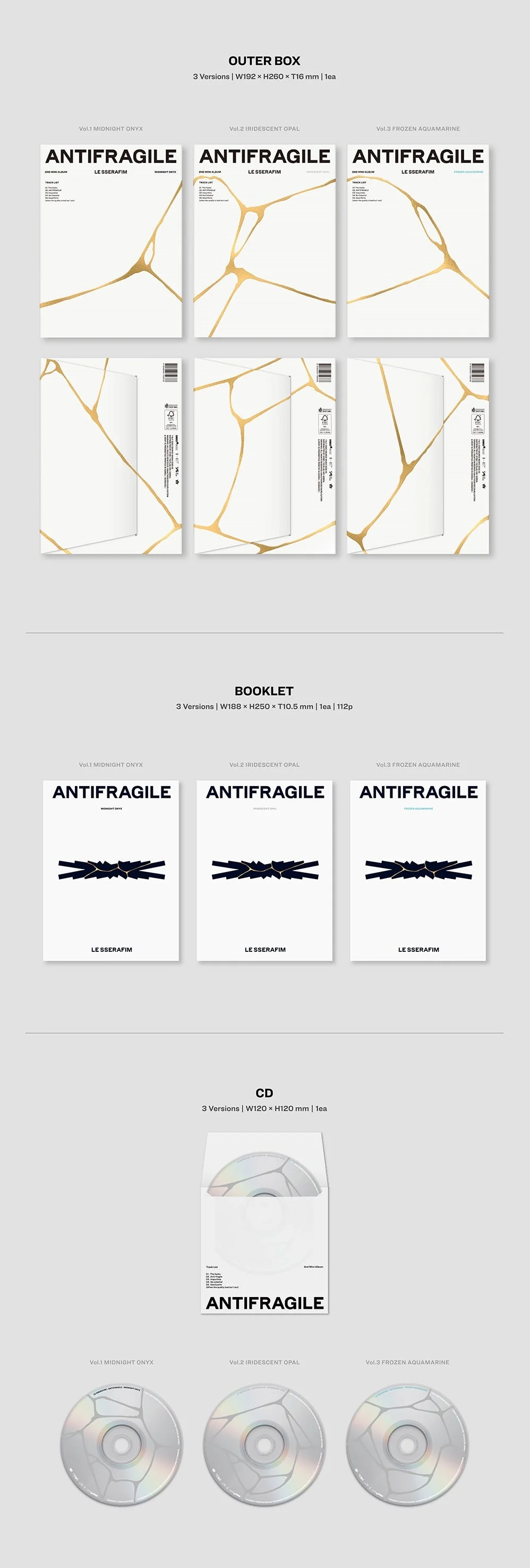 LE SSERAFIM - ANTIFRAGILE 2ND MINI ALBUM - Image 3