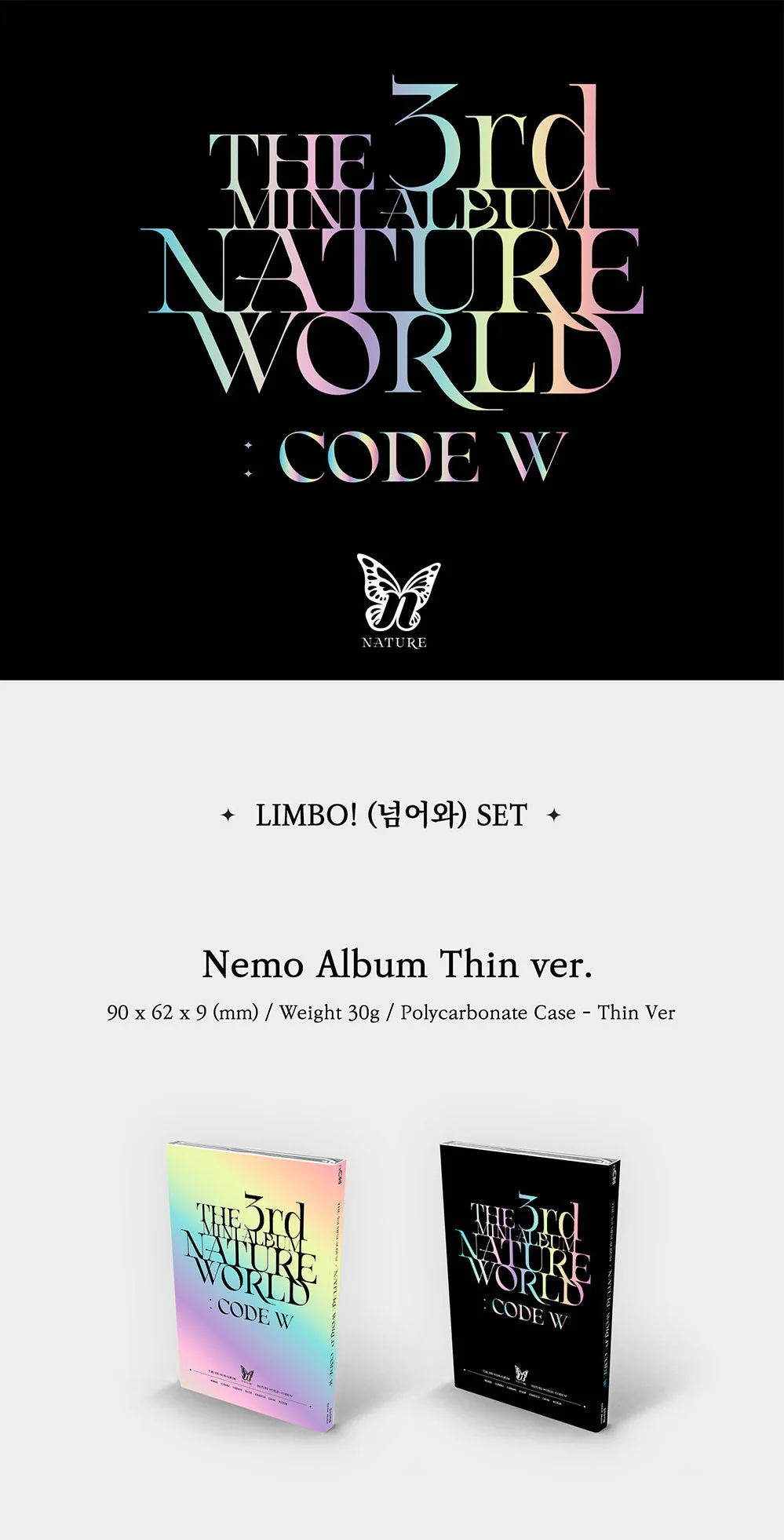 NATURE - NATURE WORLD CODE W NEMO ALBUM THIN VER. 3RD MINI ALBUM - Image 4