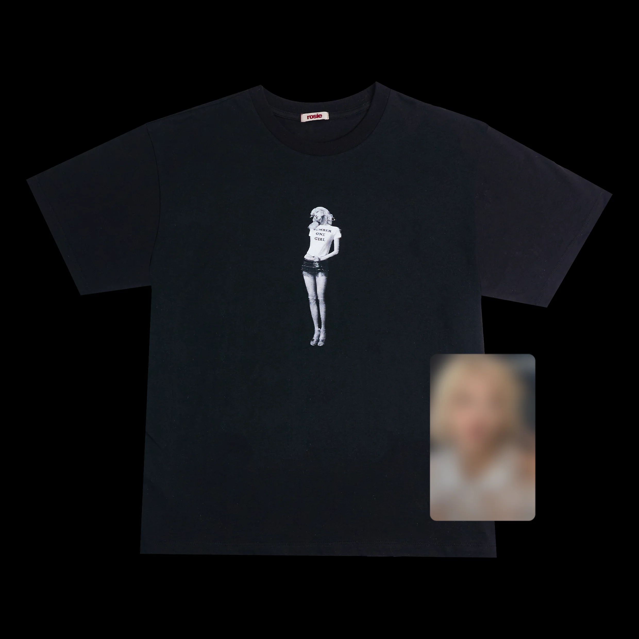 ROSE - ROSIE APT OFFICIAL MD ROSIE BLACK T-SHIRT