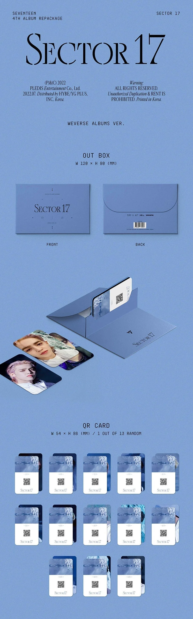 SEVENTEEN - 4TH ALBUM REPACKAGE SECTOR 17 (WEVERSE ALBUMS VER.) - Image 2