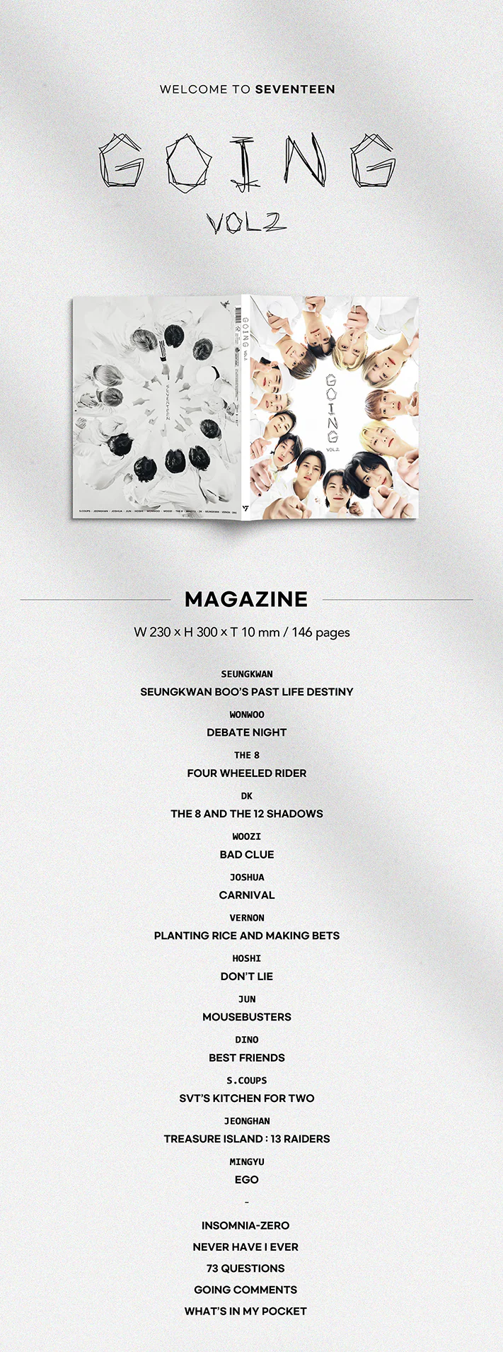 SEVENTEEN GOING MAGAZINE VOL.2 - Image 2